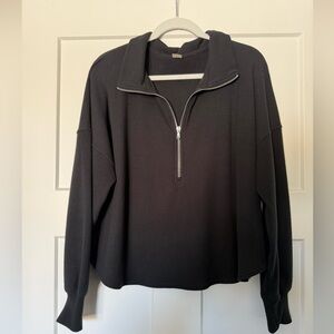 Gilly Hicks Black Half-Zip Sweater